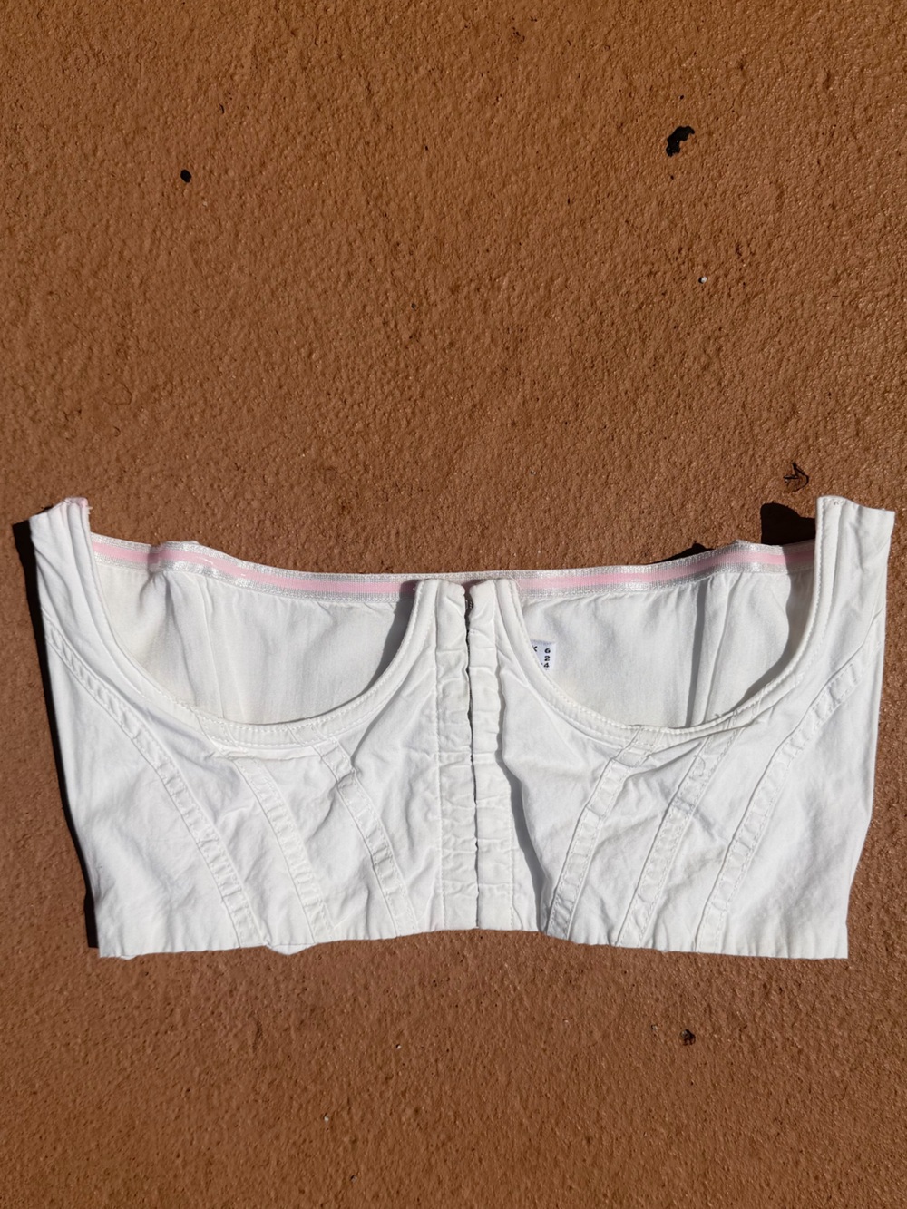 Princess Polly White Cupless Corset Top